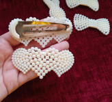 گیره تق تقی مرواریدی در ۳ طرح مختلف
