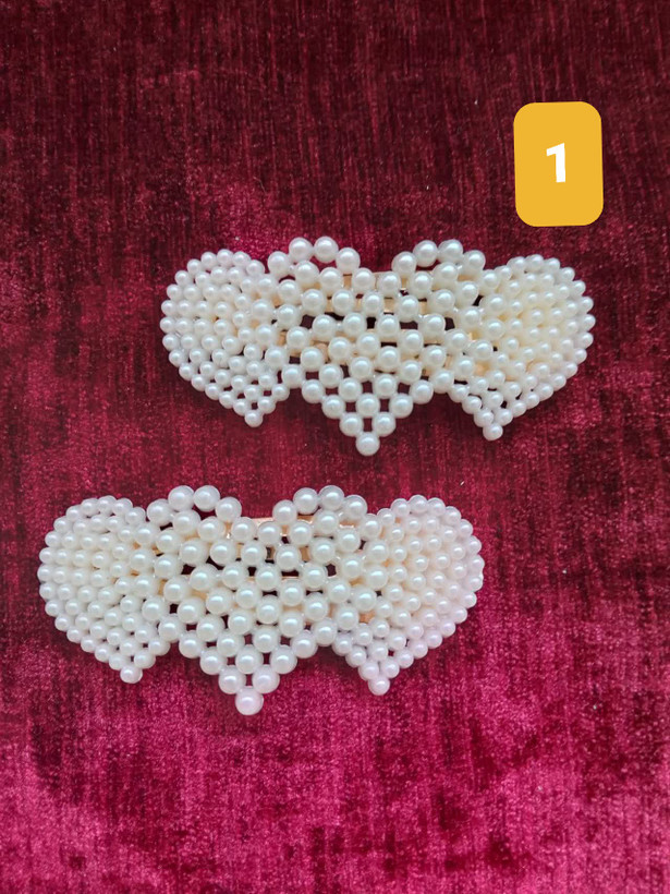 گیره تق تقی مرواریدی در ۳ طرح مختلف