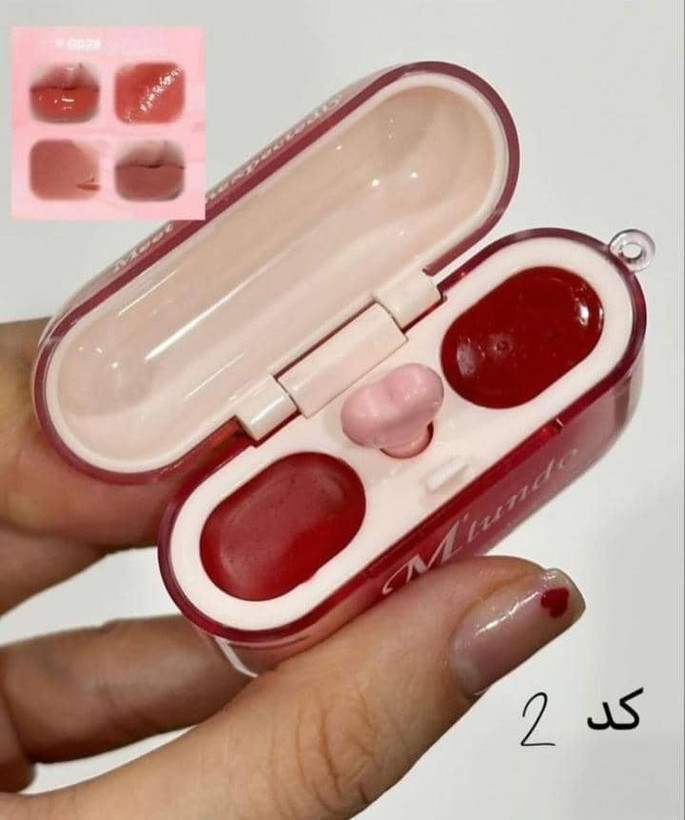 رژ کره ای طرح ایرپاد دوقلو رژ لب و بالم لب