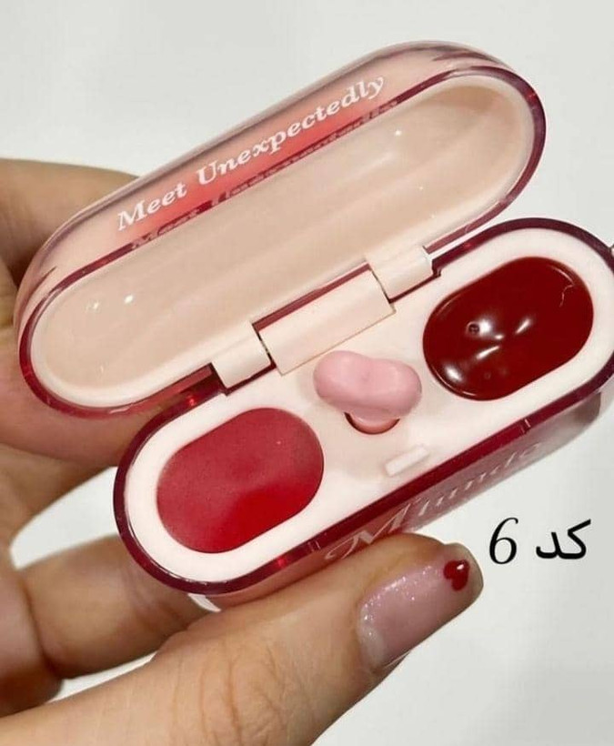 رژ کره ای طرح ایرپاد دوقلو رژ لب و بالم لب