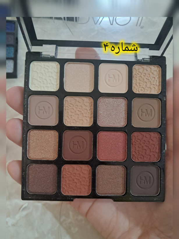 پالت سایه ۱۶ رنگ اصلی پیگمنت بالا