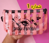 کیف آرایشی جادار طلقی قابل شستشو