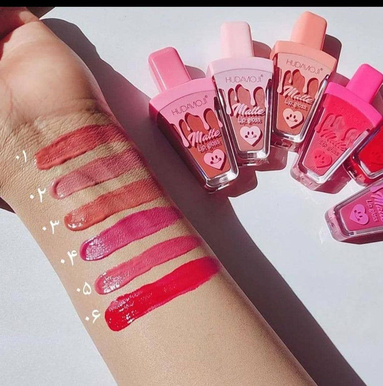 رژ مایع اصلی طرح بستنی کاملا مات