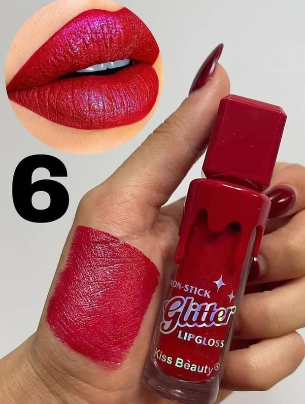 رژ لب مایع گلیتری در ۶ رنگ جذاب