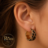 گوشواره طرح حلقه پلنگی